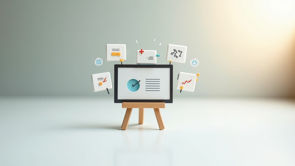 Interface de Genially avec des contenus interactifs en cours de création