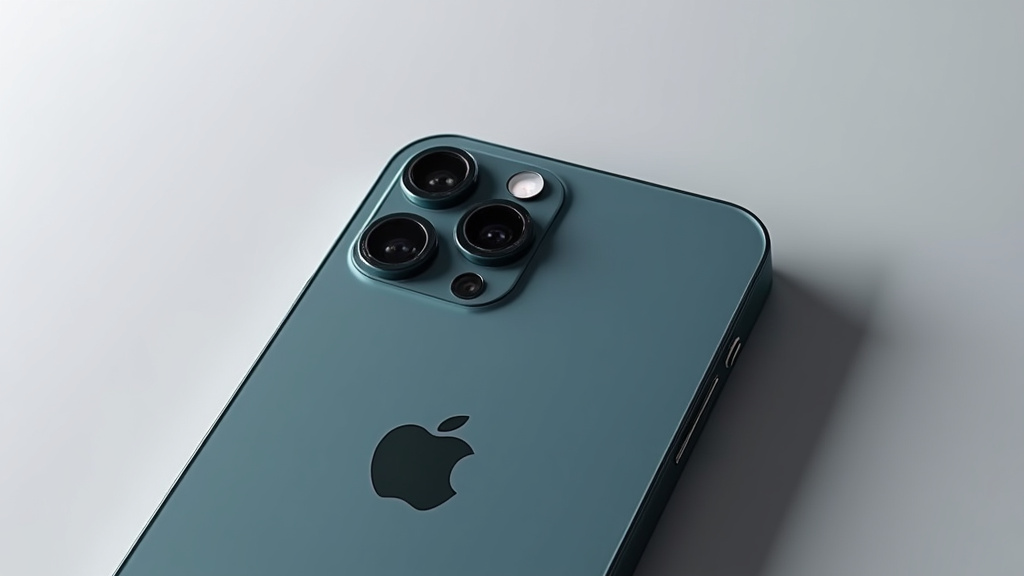 iPhone 13 Pro Max sur un bureau avec accessoires photo