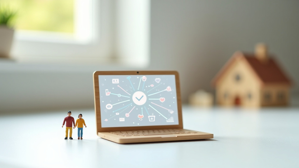 Élève utilisant un ordinateur portable pour accéder à Agora06